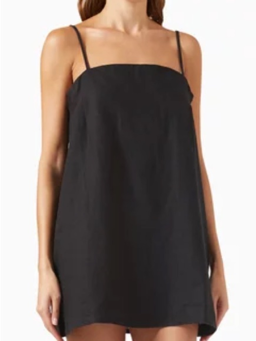 Posse maggie mini linen black dress